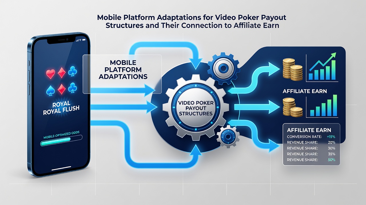 Chart displaying affiliate earnings trends linked to mobile video poker traffic growth from 2024 through 2026