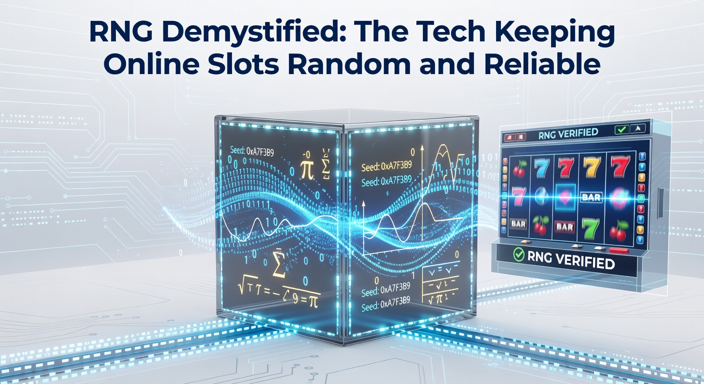Digital visualization of RNG algorithms generating random sequences for online slot machines, showing cascading numbers and secure code structures