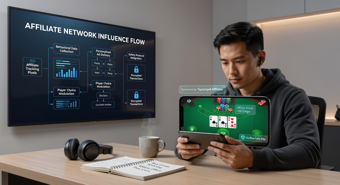 Dashboard view of affiliate network analytics tracking player engagement and safety feature activations